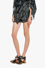 Ribbon Handkerchief Satin Print Shorts - Anna Sui Sale