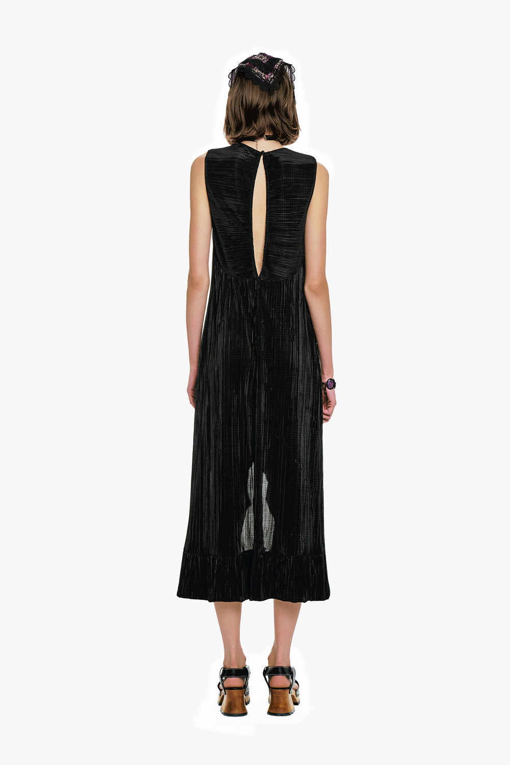 Plissé Hi-Low Dress - Anna Sui Discount