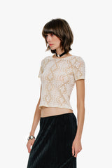 Victorian Lace T-Shirt - Anna Sui US