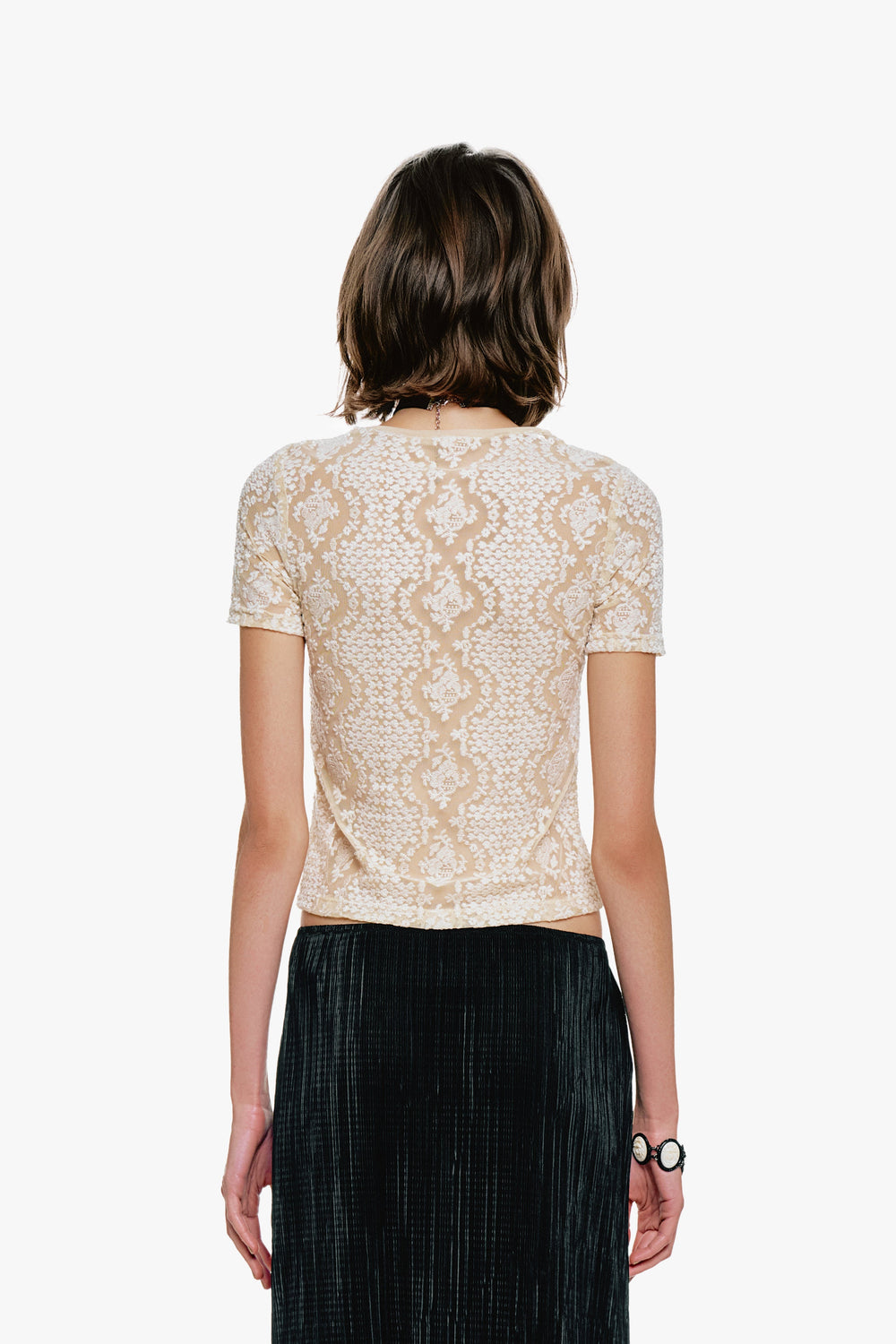 Victorian Lace T-Shirt - Anna Sui US