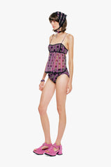 Cameo Stripe Print Headscarf - Anna Sui Online