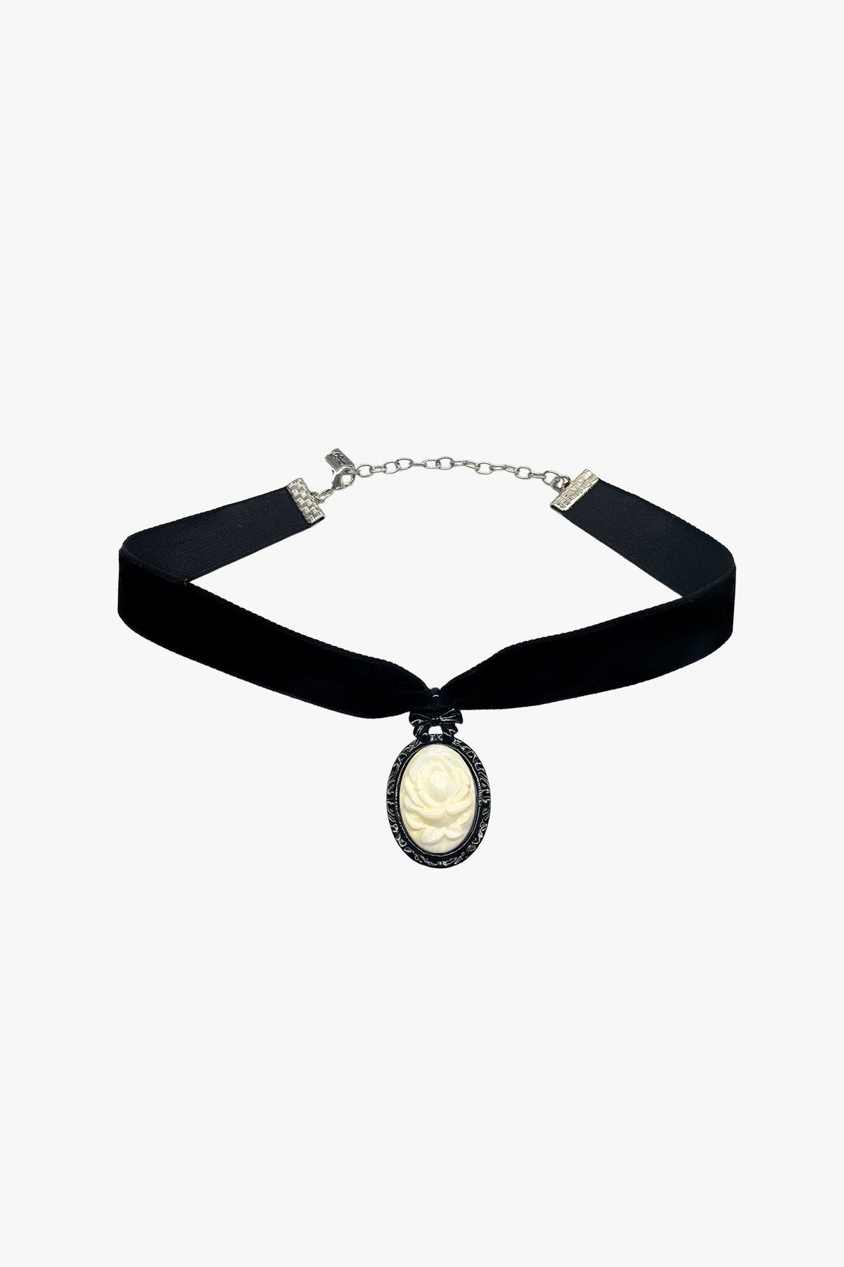 Rose Drop Choker Necklace - Ivory - Anna Sui Discount