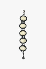 Carved Rose Black Bracelet - Ivory - Anna Sui Outlet