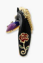 Enchanted Unicorn Ring - Black - Anna Sui Outlet