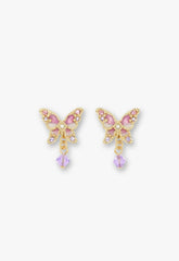 Shining Butterfly Earrings - Pink Gold - Anna Sui Discount