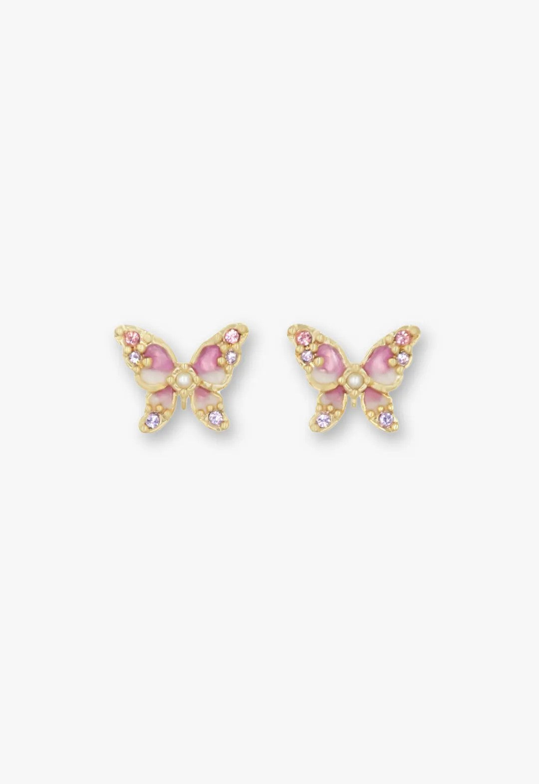 Shining Butterfly Earrings - Pink Gold - Anna Sui Discount