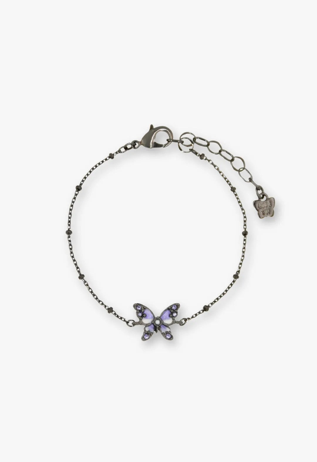 Shining Butterfly Bracelet - Purple Gunmetal - Anna Sui Online