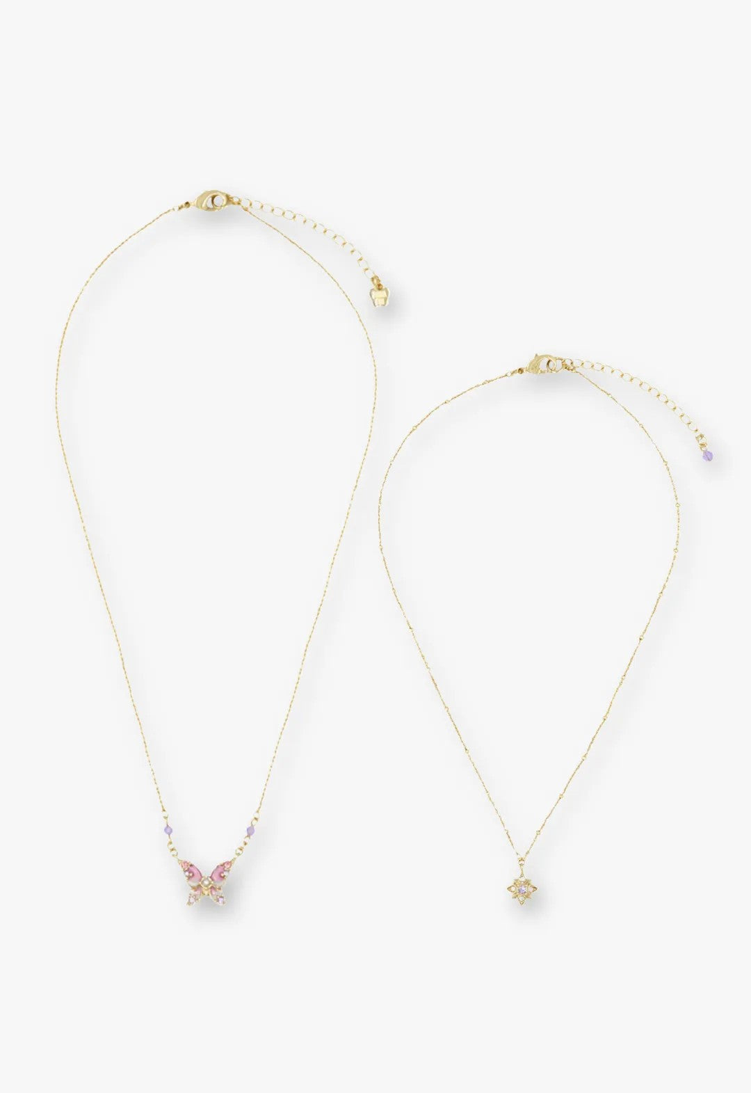 Shining Butterfly Necklace - Pink Gold - Anna Sui Sale