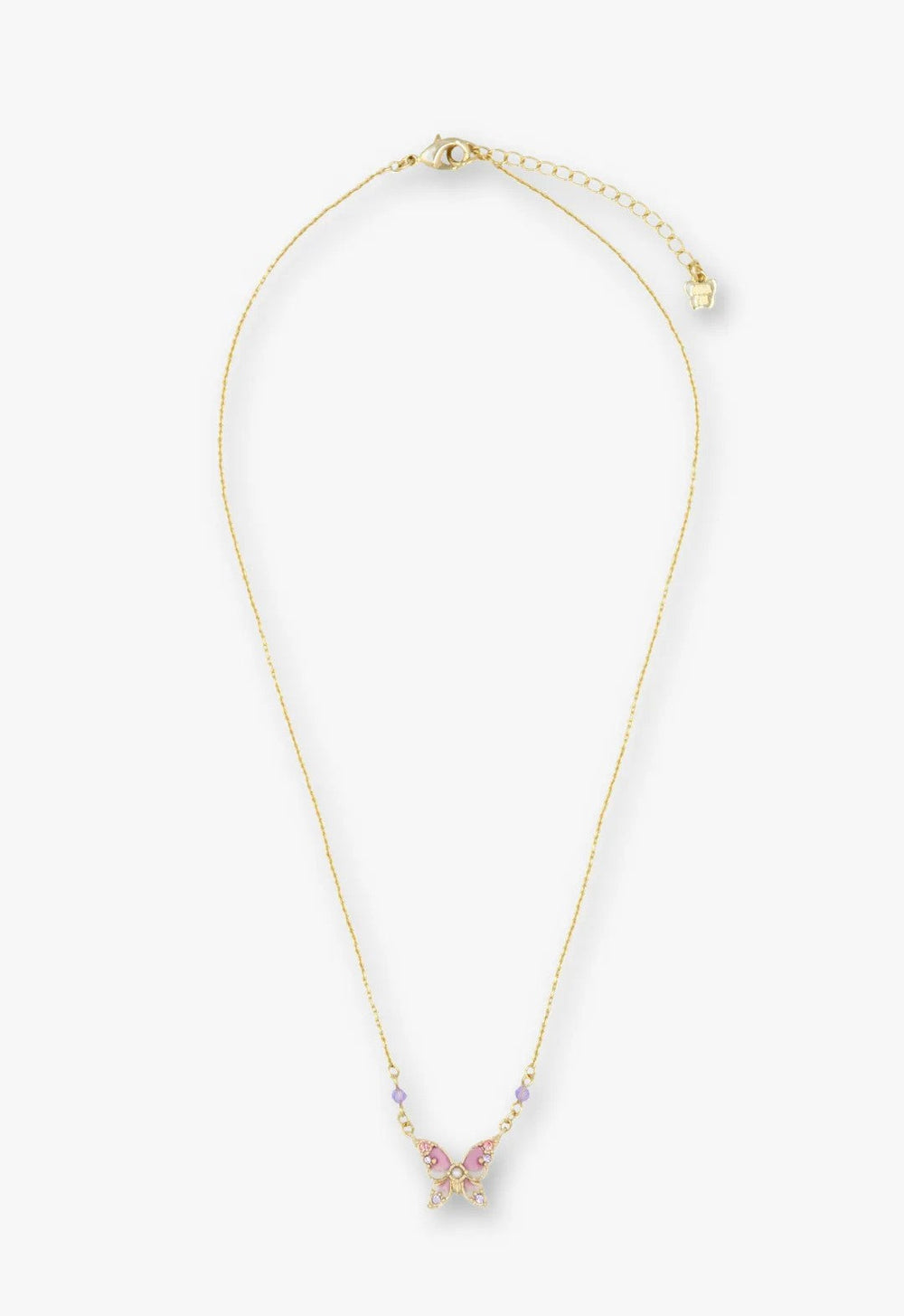 Shining Butterfly Necklace - Pink Gold - Anna Sui Sale