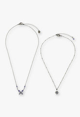 Shining Butterfly Necklace - Purple Gunmetal - Anna Sui Outlet