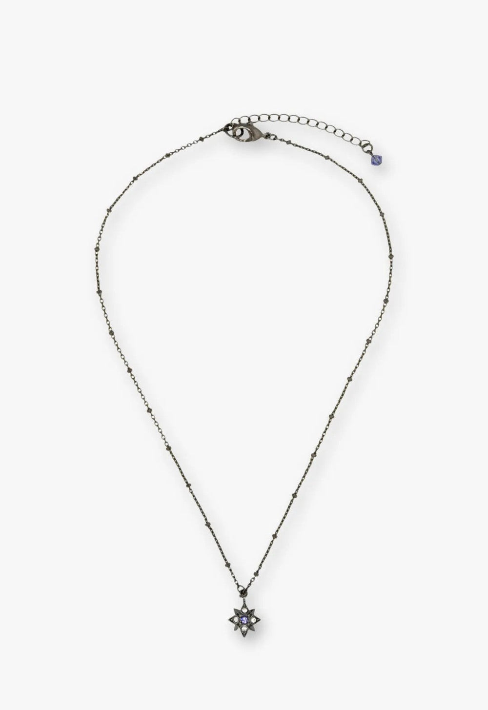 Shining Butterfly Necklace - Purple Gunmetal - Anna Sui Outlet
