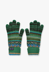 Anna Sui Fair Isle Gloves- Green - Anna Sui Sale
