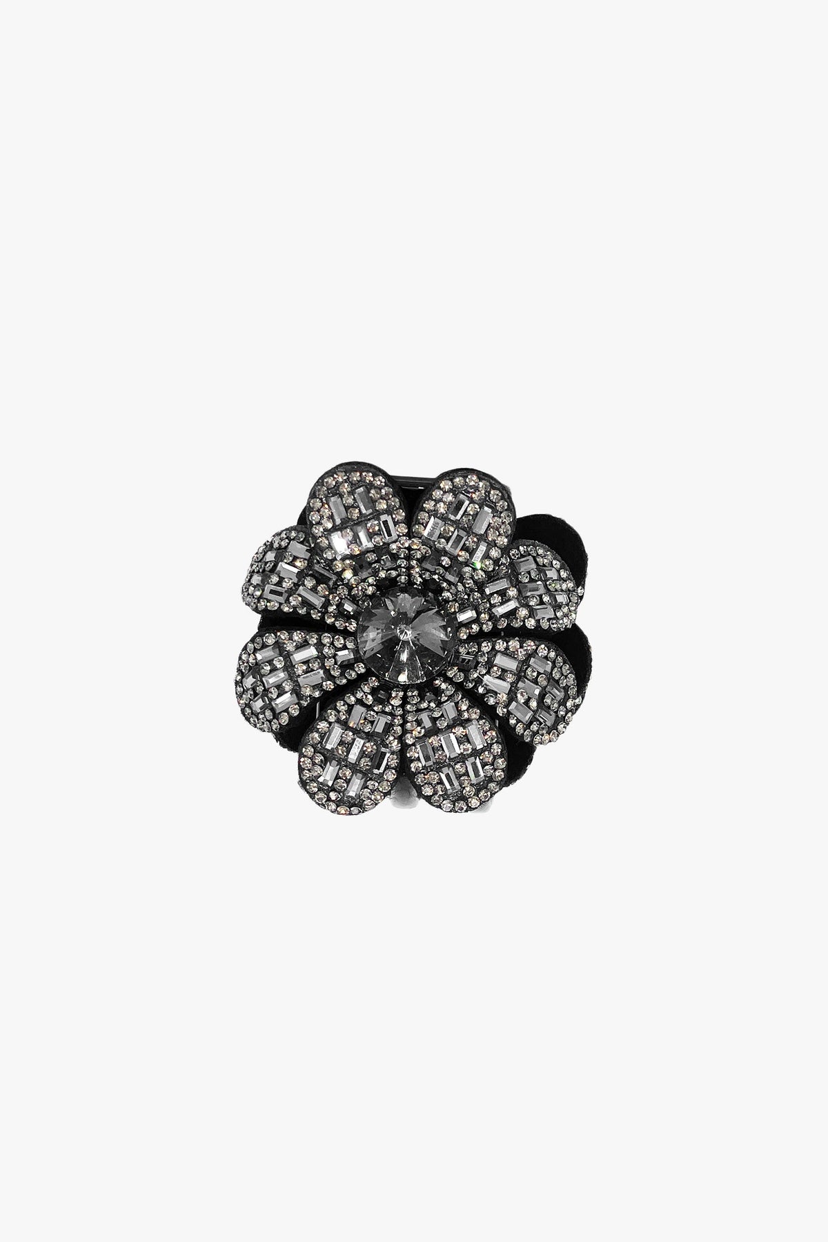Swarovski Flower Jaw - Hematite - Anna Sui Online