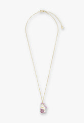Lucky Cat Flower Necklace- Gold - Anna Sui Sale