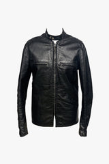 Vintage Reed Sportswear Black Leather Jacket - Anna Sui Discount