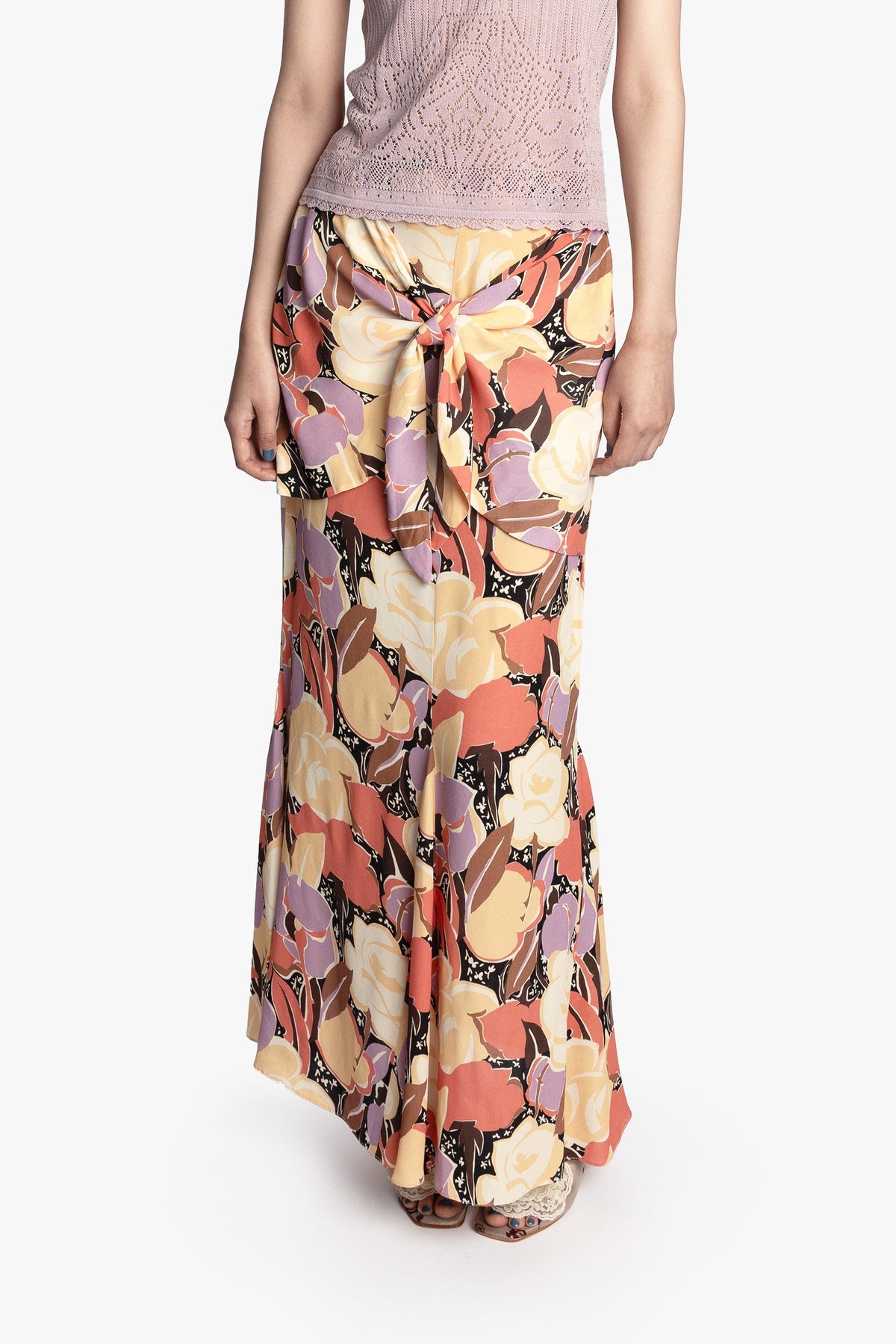 Desert Bloom Crepe Skirt - Anna Sui Discount