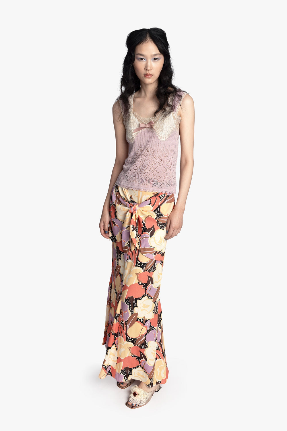 Desert Bloom Crepe Skirt - Anna Sui Discount