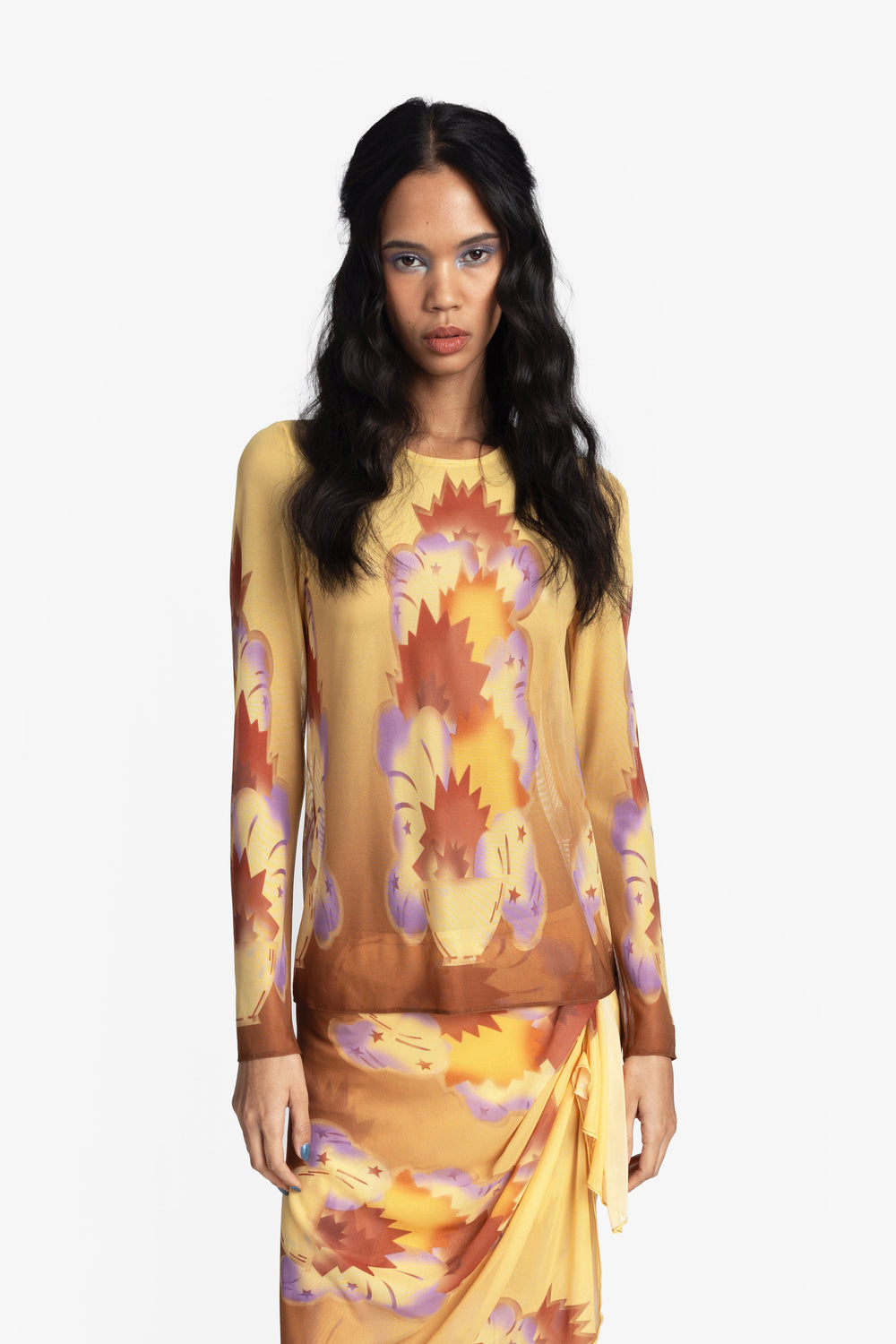 Sunburst Mesh Top - Anna Sui Online