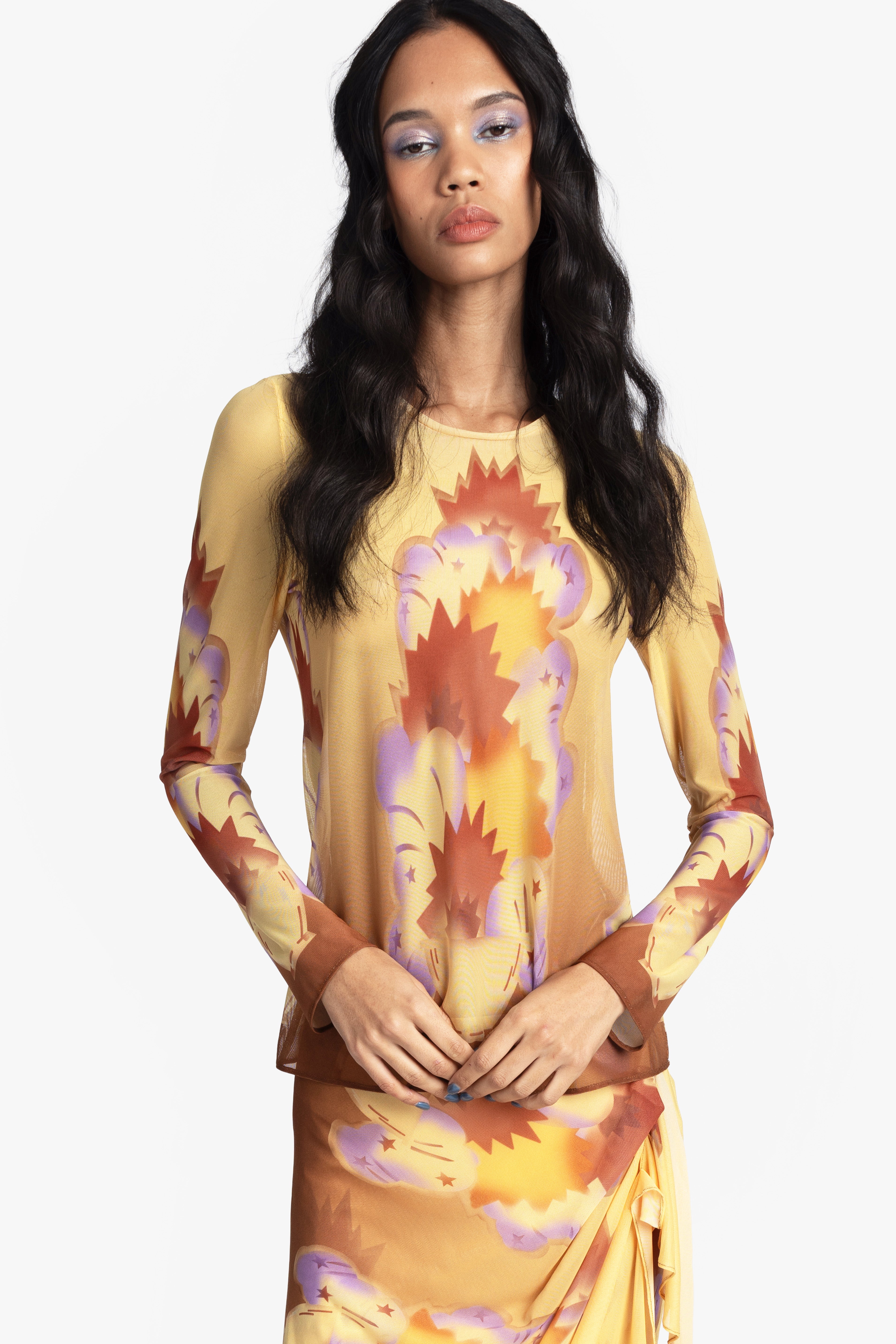 Sunburst Mesh Top - Anna Sui Online