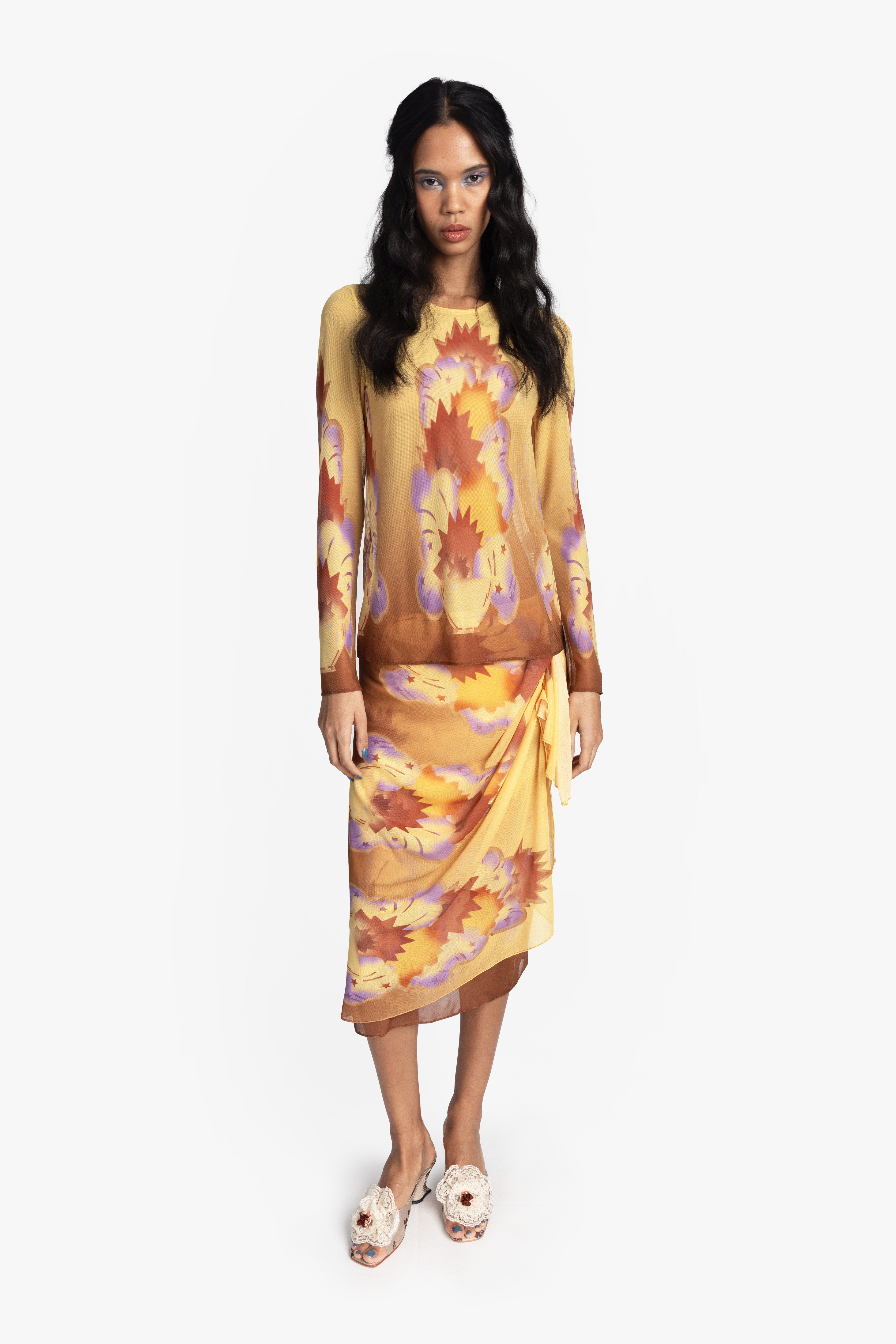 Sunburst Mesh Top - Anna Sui Online
