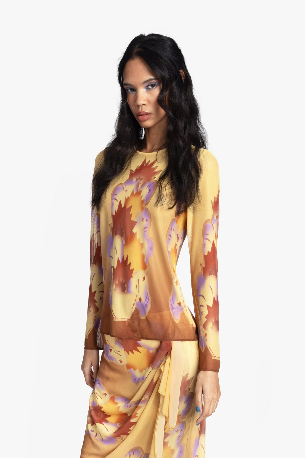 Sunburst Mesh Top - Anna Sui Online