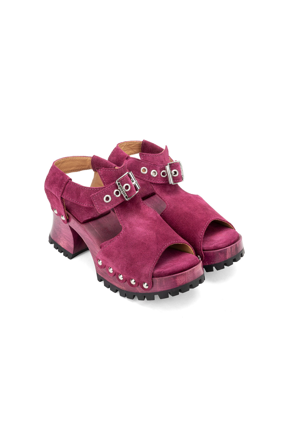 John Fluevog x Anna Sui Clog Sandals - Purple - Anna Sui Sale