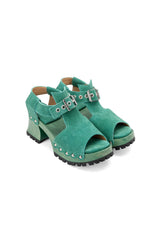 John Fluevog x Anna Sui Clog Sandals - Green - Anna Sui Discount