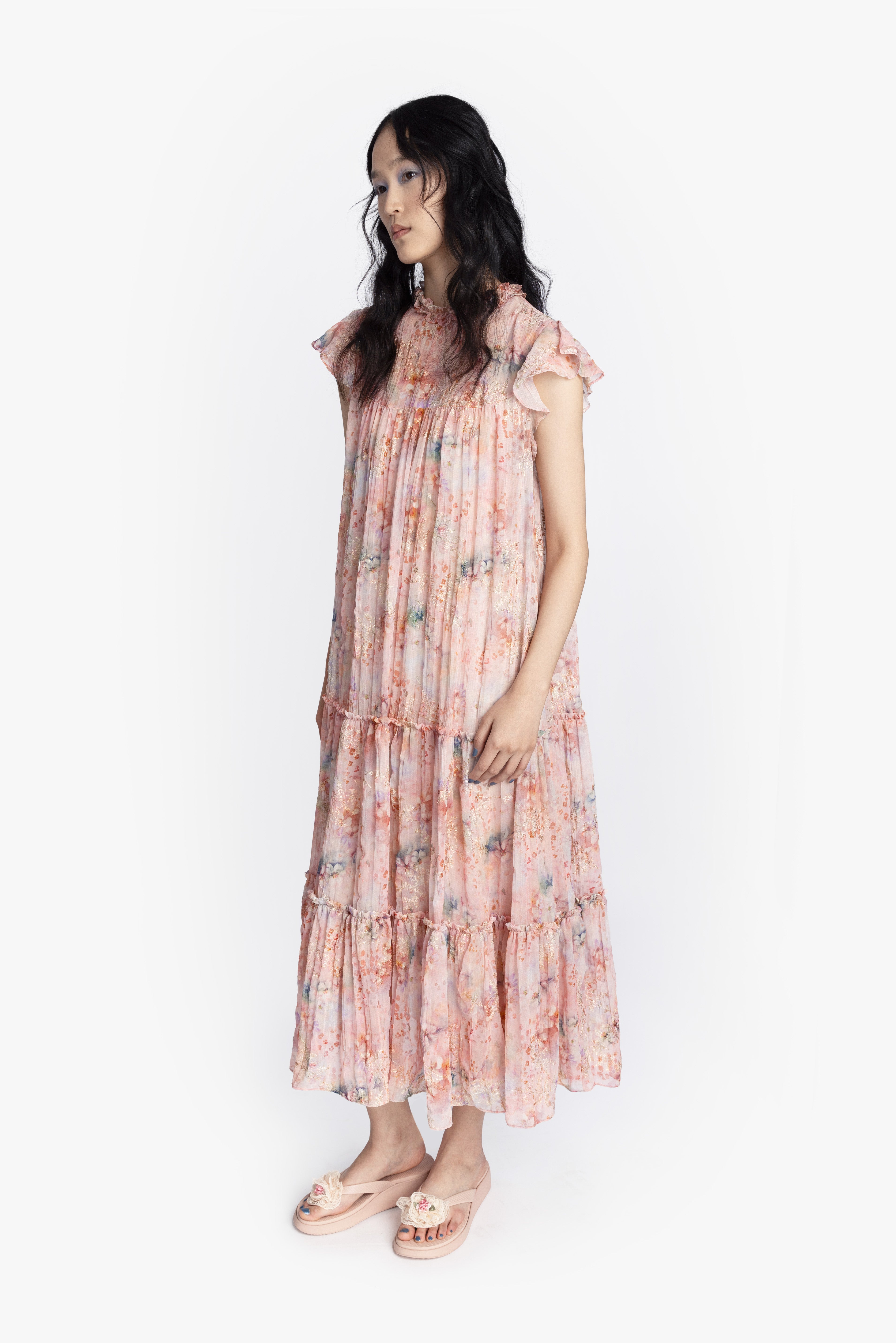 Oasis Blooms Tiered Maxi Dress - Anna Sui Sale