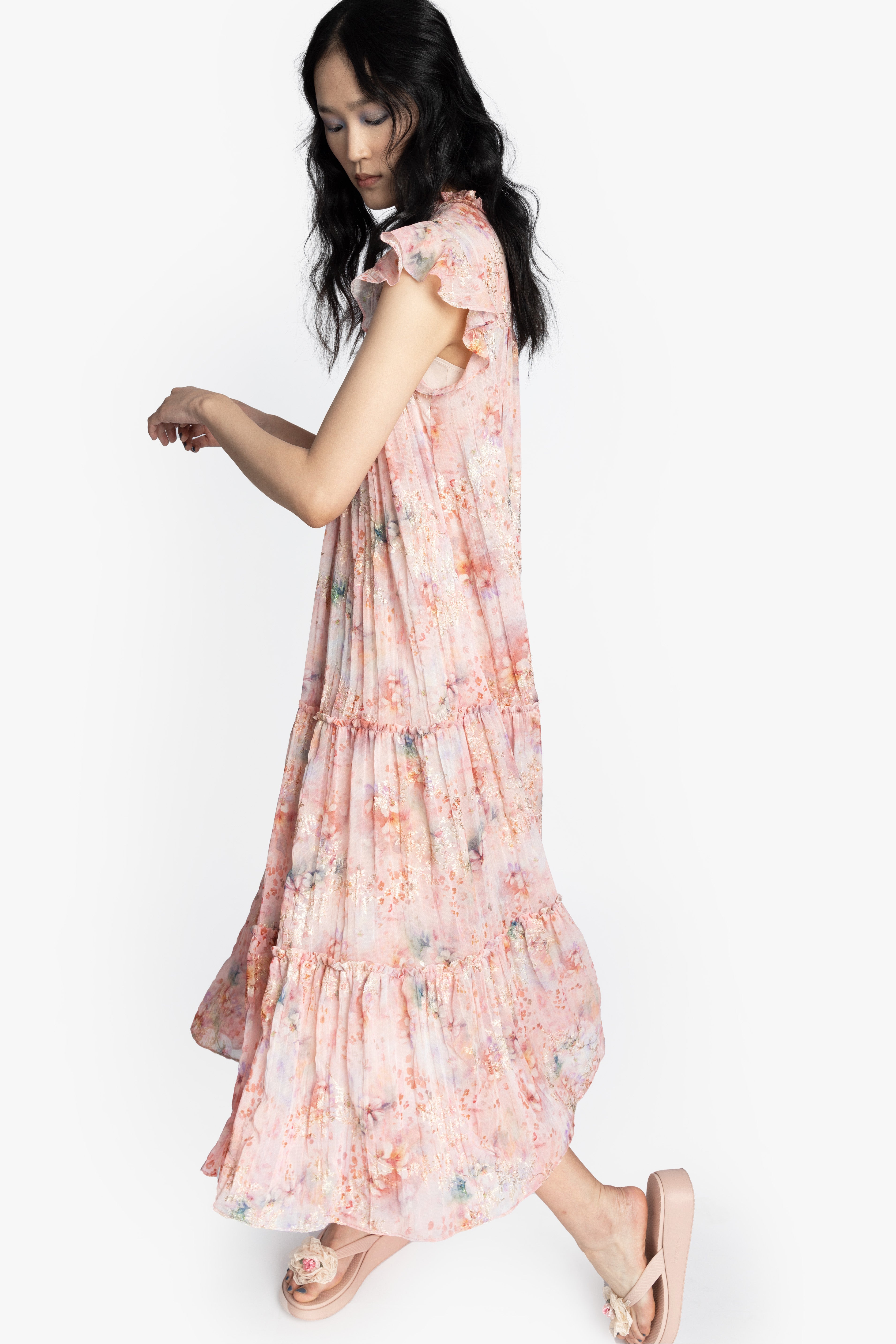 Oasis Blooms Tiered Maxi Dress - Anna Sui Sale