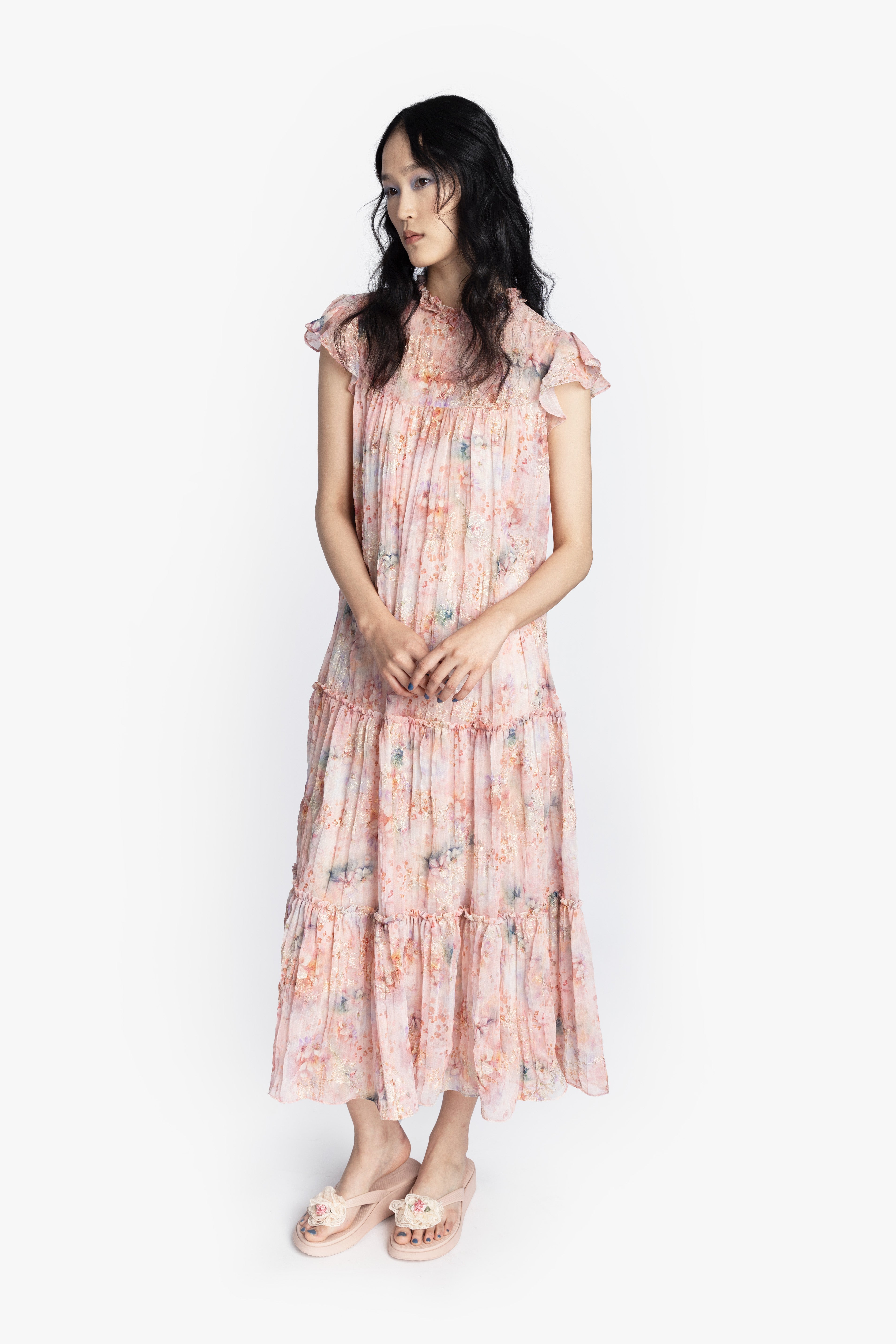 Oasis Blooms Tiered Maxi Dress - Anna Sui Sale