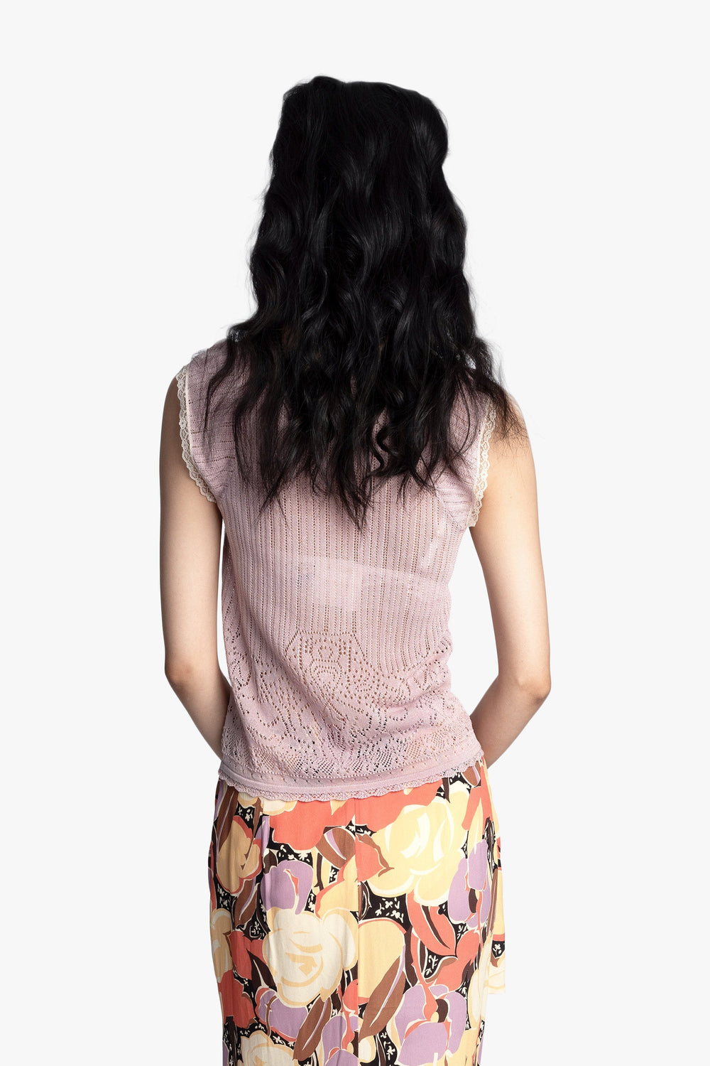 Lingerie Lace Knit Camisole - Blush - Anna Sui Discount