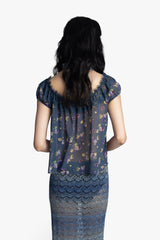 Night Blooming Chiffon Top - Anna Sui Sale