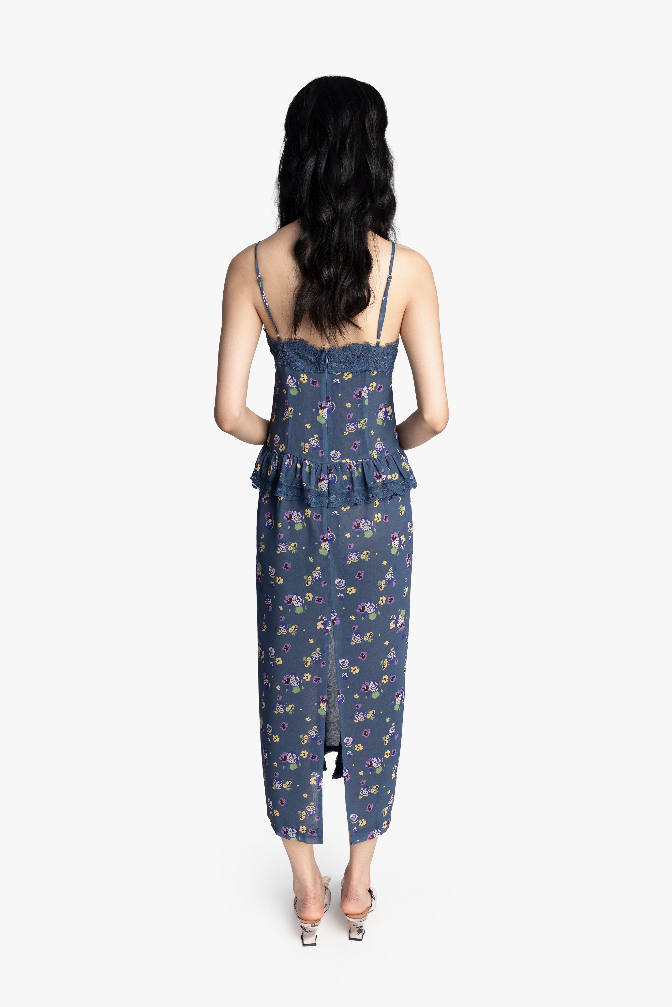 Night Blooming Chiffon Slip Dress - Anna Sui Discount