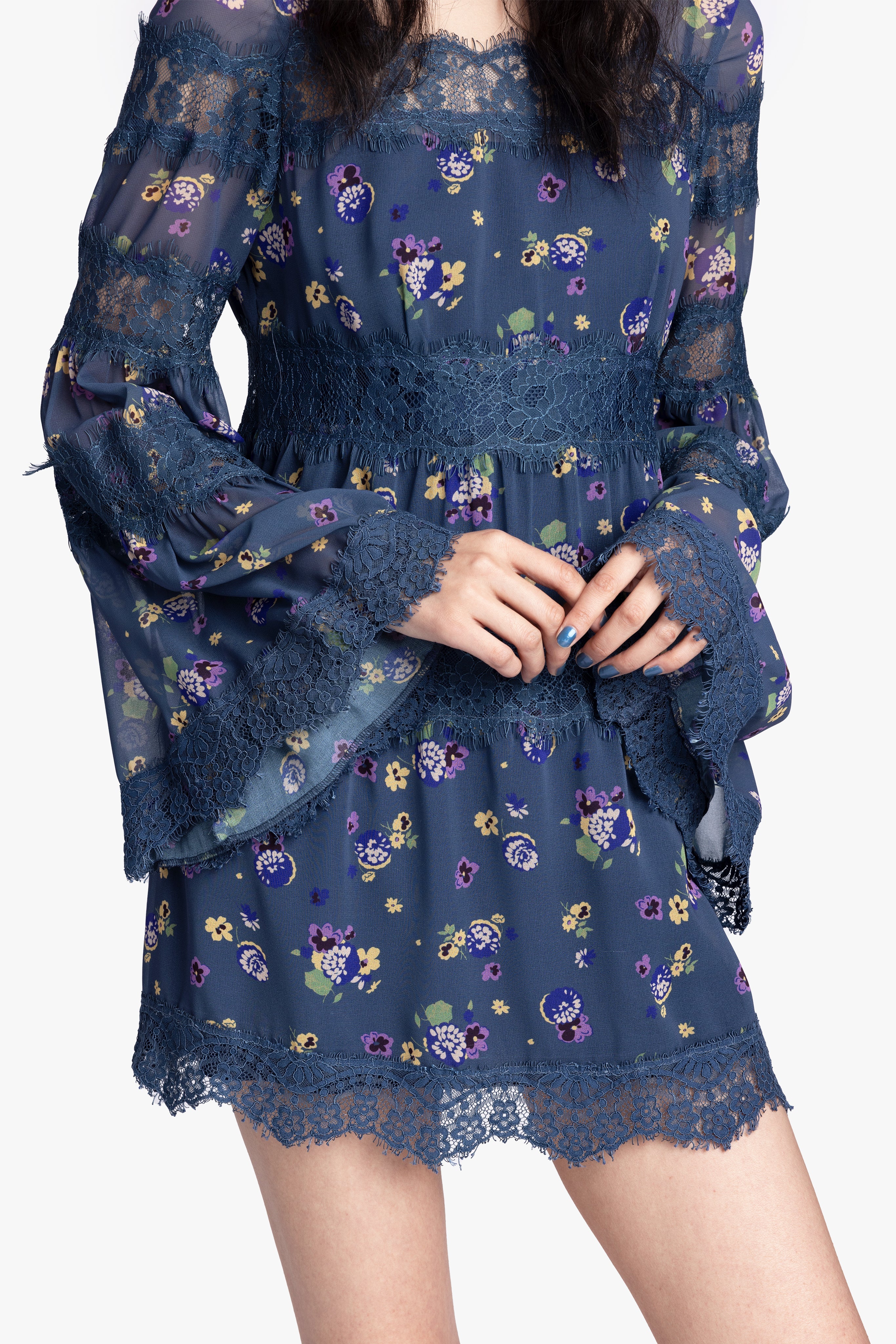 Night Blooming Chiffon Dress - Anna Sui US