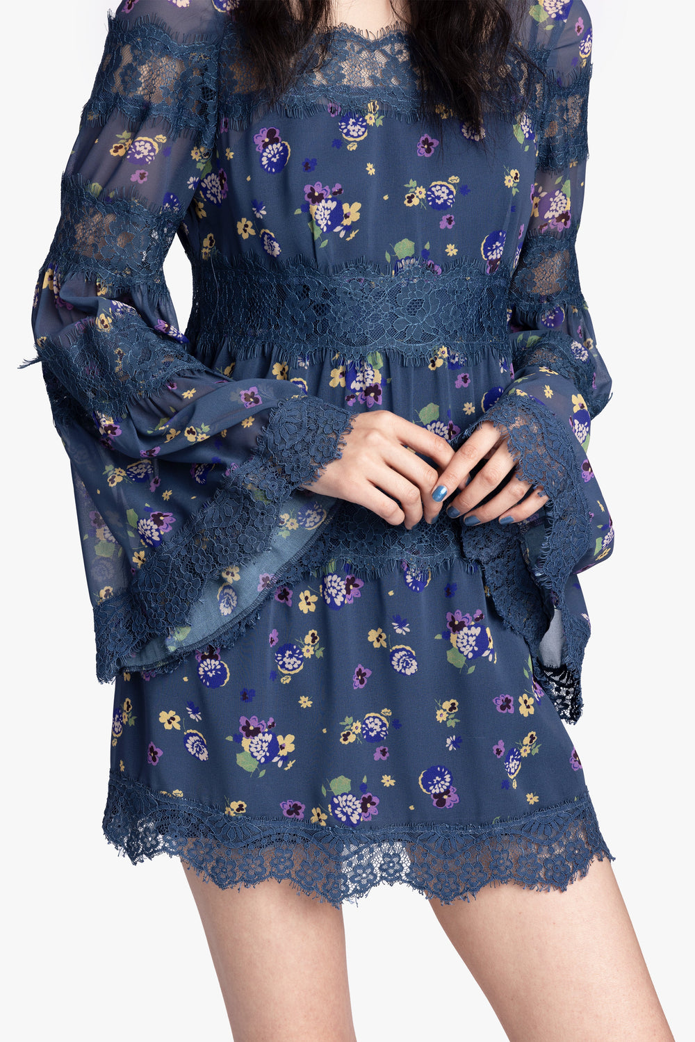 Night Blooming Chiffon Dress - Anna Sui US
