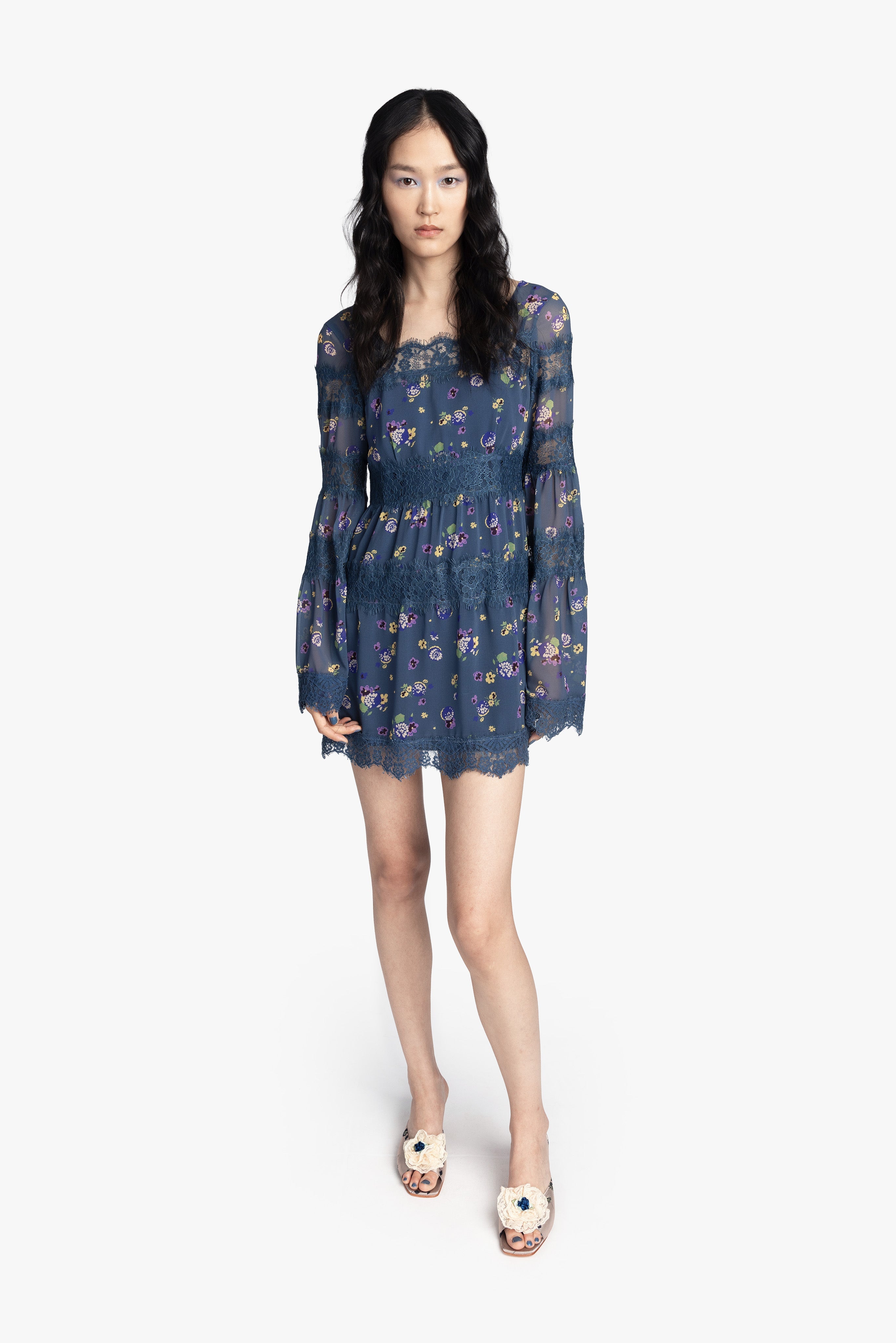 Night Blooming Chiffon Dress - Anna Sui US