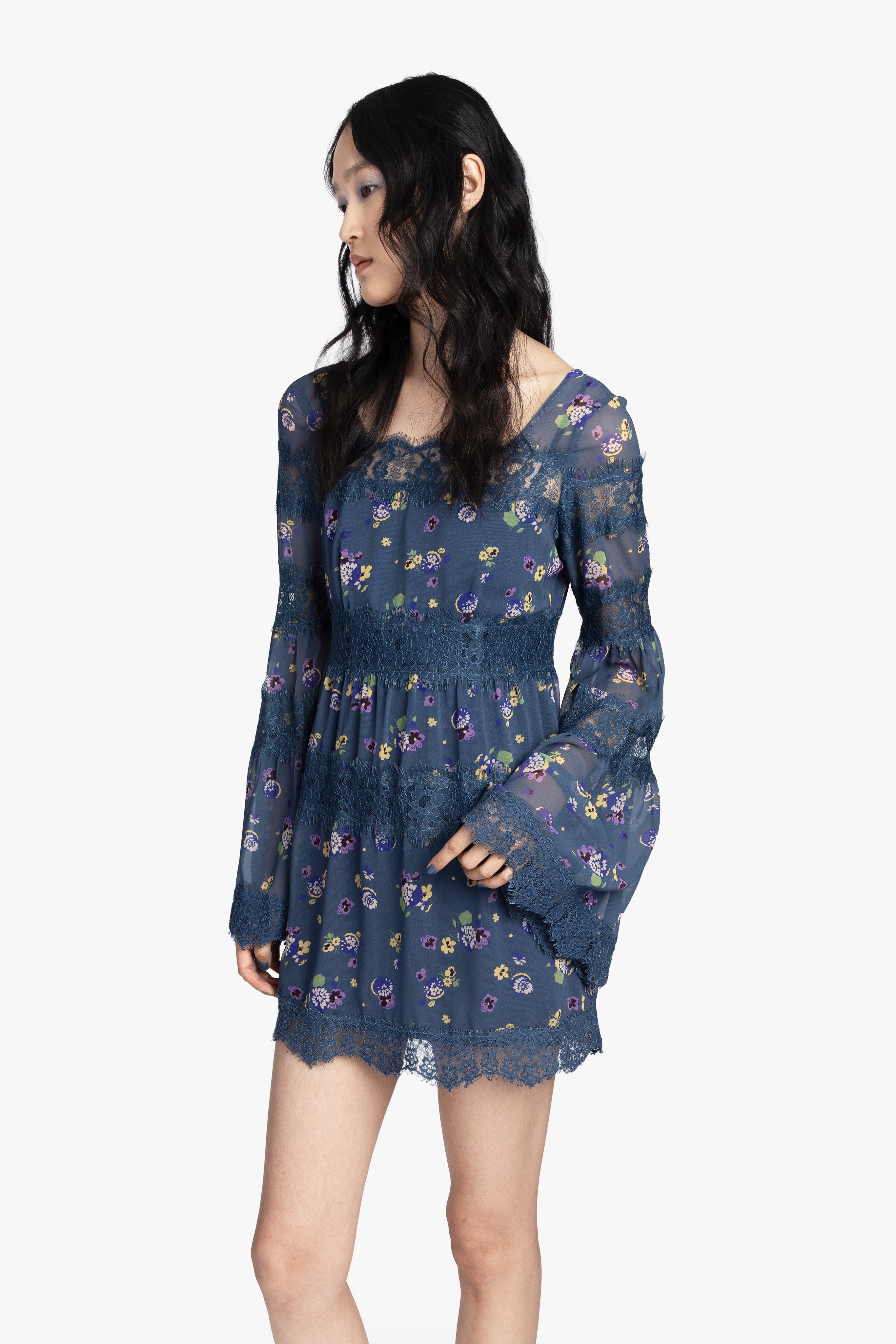 Night Blooming Chiffon Dress - Anna Sui US