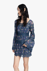 Night Blooming Chiffon Dress - Anna Sui US
