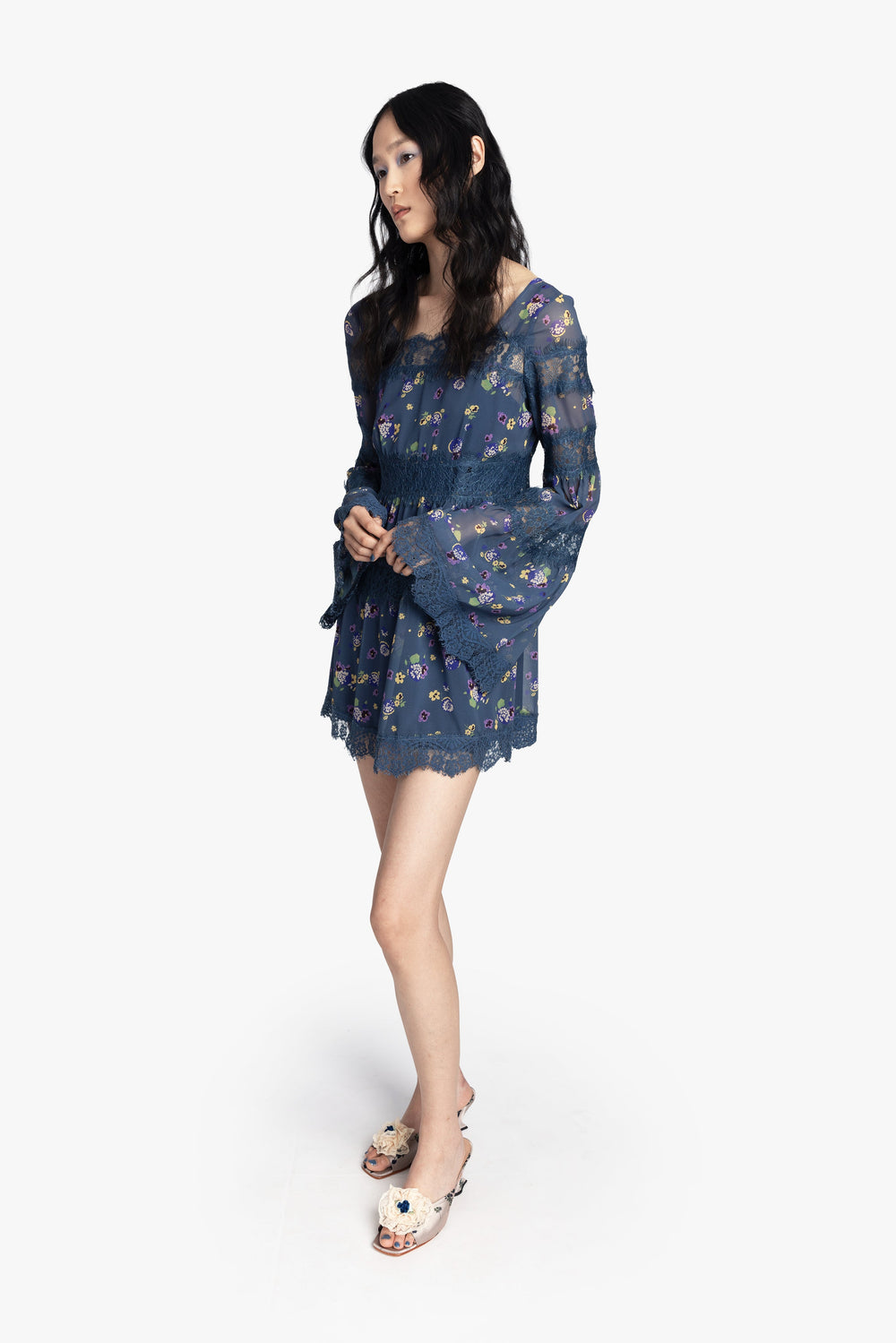 Night Blooming Chiffon Dress - Anna Sui US