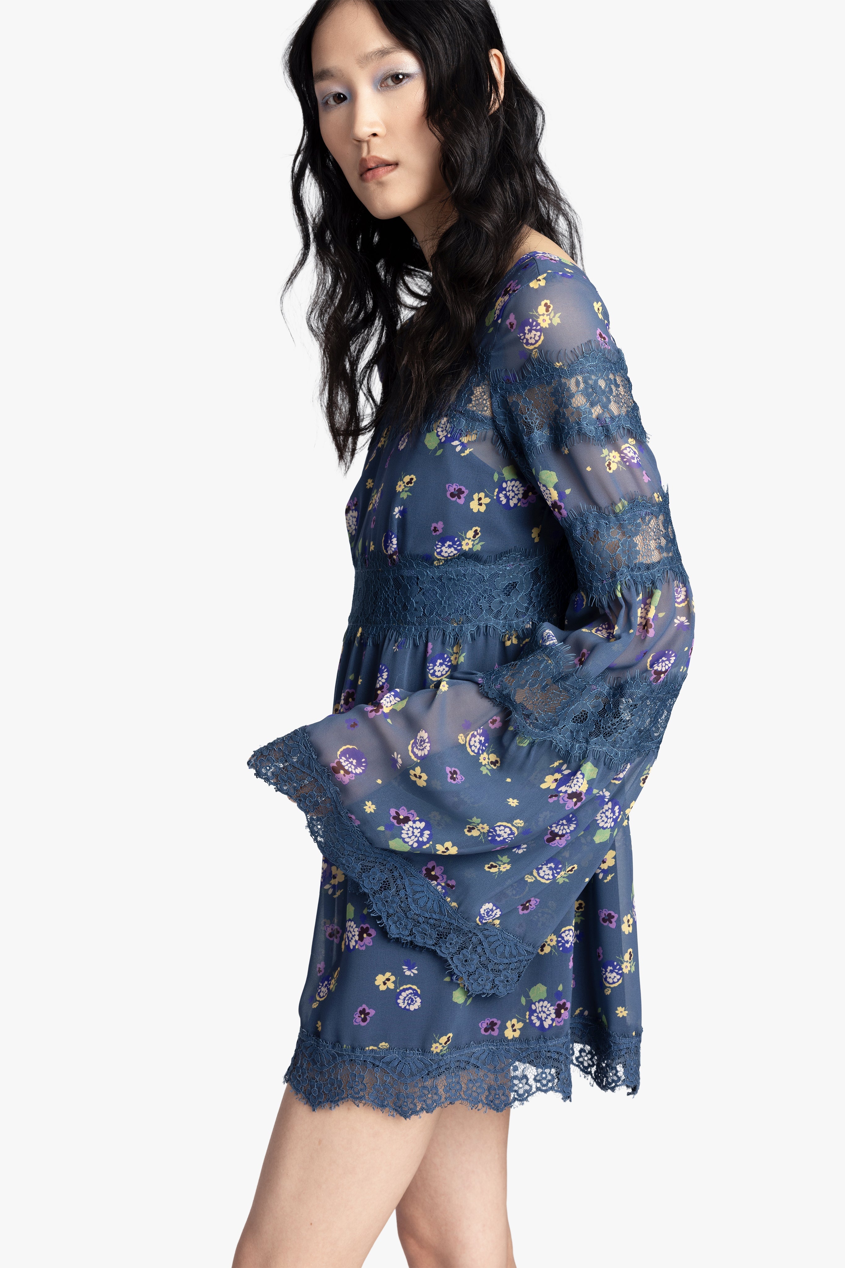 Night Blooming Chiffon Dress - Anna Sui US