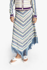 Serape Knit Fringe Skirt - Anna Sui Outlet
