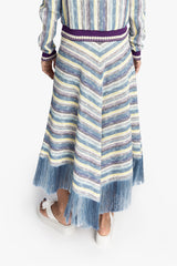Serape Knit Fringe Skirt - Anna Sui Outlet
