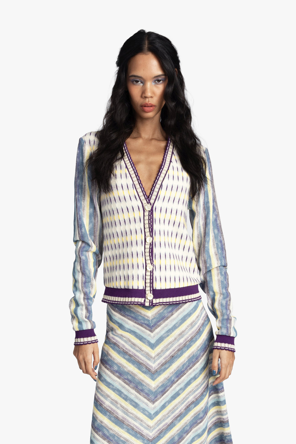 Serape Knit Cardigan - Anna Sui Online