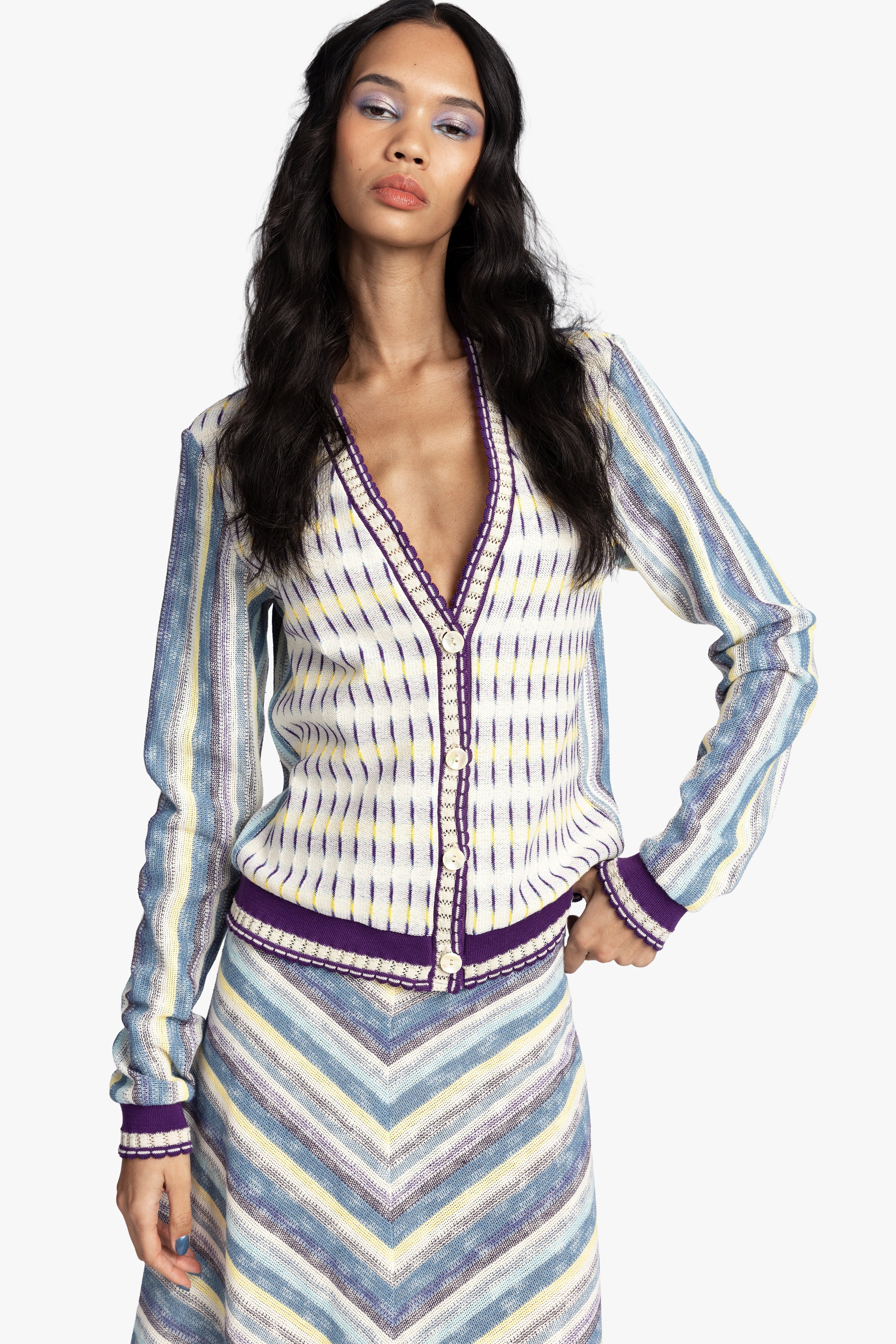 Serape Knit Cardigan - Anna Sui Online