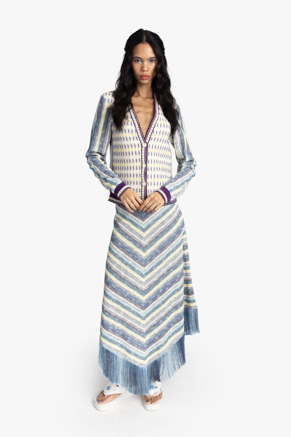 Serape Knit Cardigan - Anna Sui Online