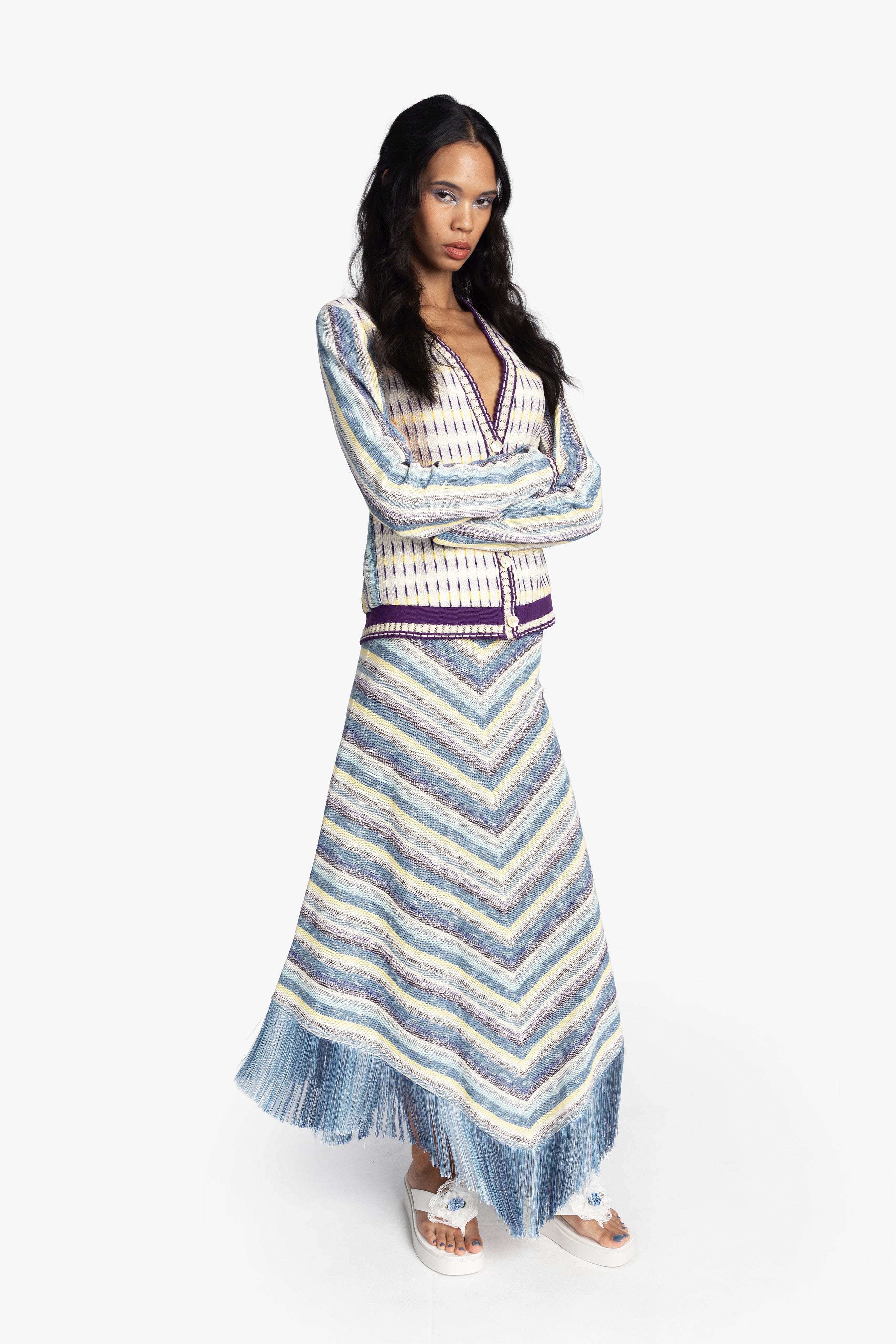 Serape Knit Cardigan - Anna Sui Online