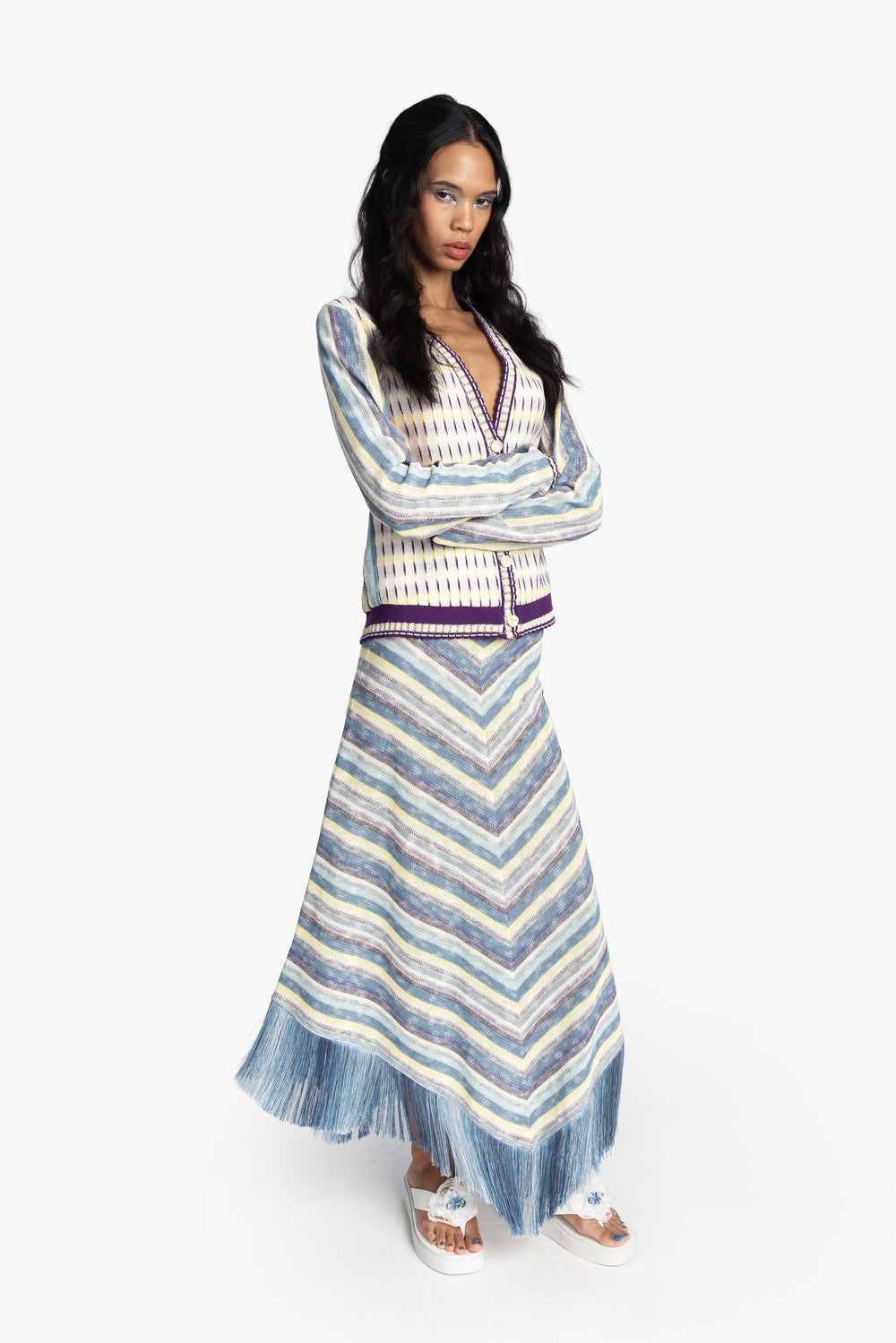 Serape Knit Cardigan - Anna Sui Online