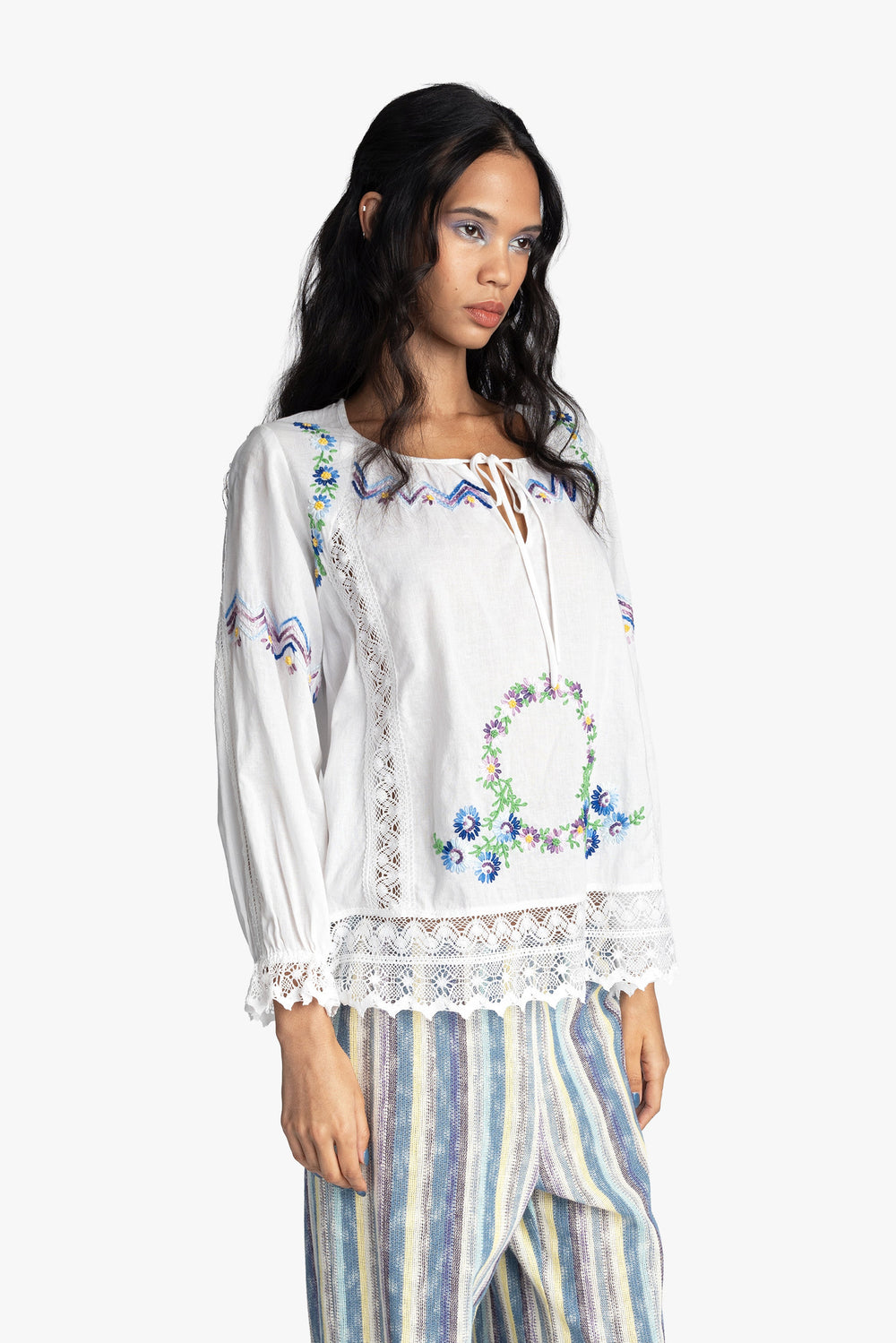 Morning Glory Embroidery Blouse - Anna Sui Outlet