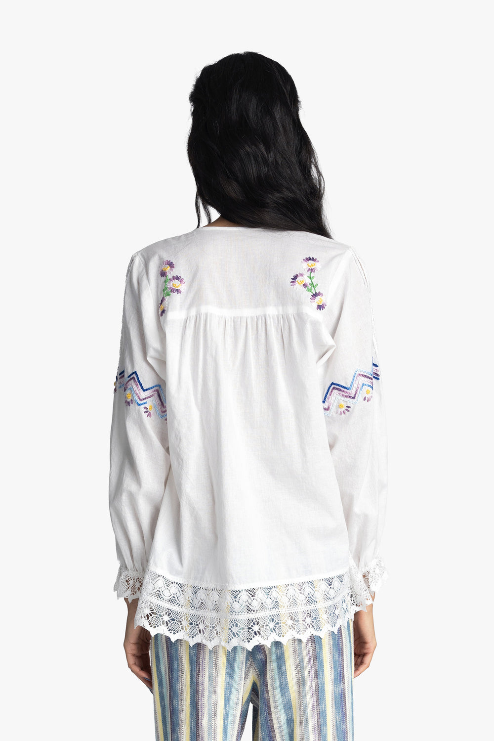 Morning Glory Embroidery Blouse - Anna Sui Outlet