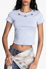 Studded Baby Tee - Anna Sui Online